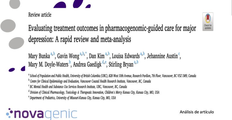 Evaluating treatment outcome in pharmacogenomic-guided care for major depression: A rapid review and meta-analysis